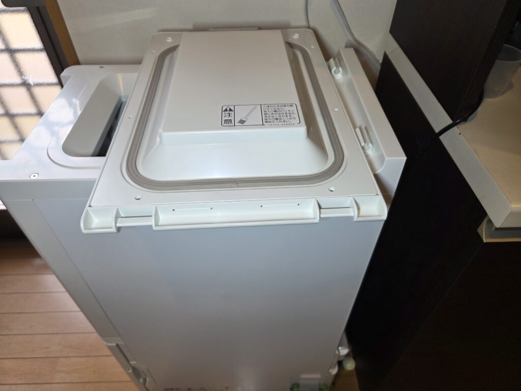 投入蓋のパッキン部分
