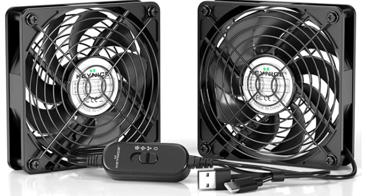 パワコン冷却に使用したKeynice USBファン